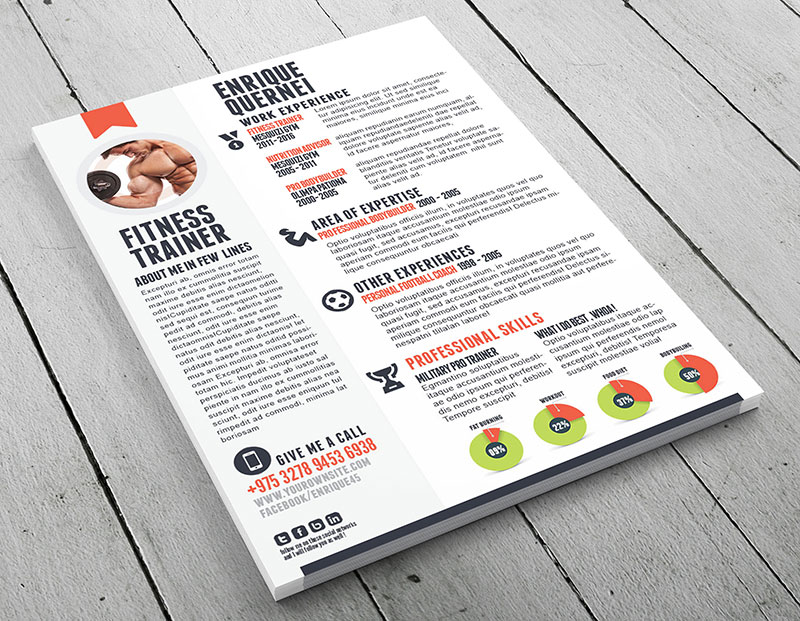Personal trainer resume templates free